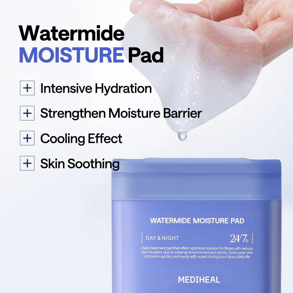 MEDIHEAL – Watermide Toner Pad, 170ml / 100 pads