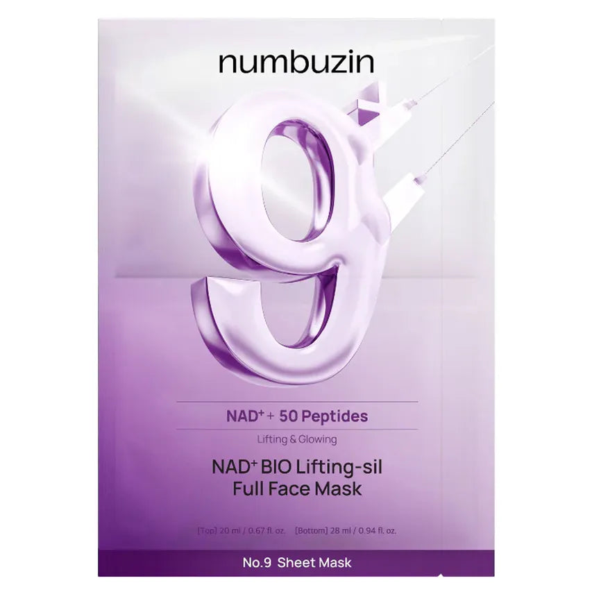 NUMBUZIN No.9+ Nad+Bio Lifting-Sil Full Face Mask