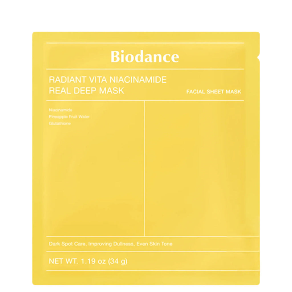 Biodance – Radiant Vita Niacinamide Real Deep Mask, 34g