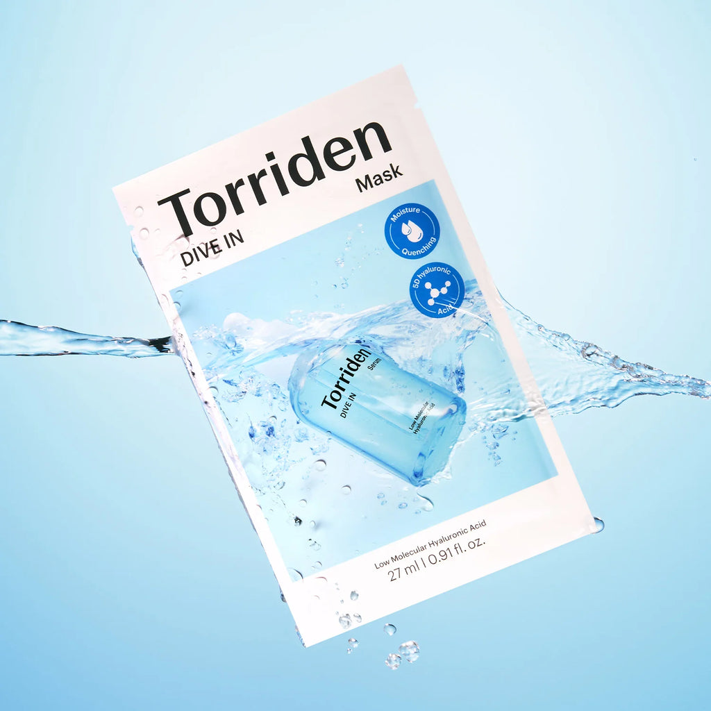 Torriden – Dive-in Low Molecular Hyaluronic Acid Mask, 1 sheet