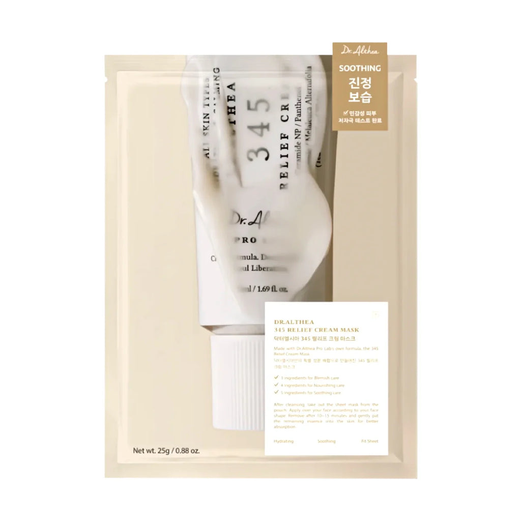 Dr. Althea – 345 Relief Cream Mask Box, 1 sheet