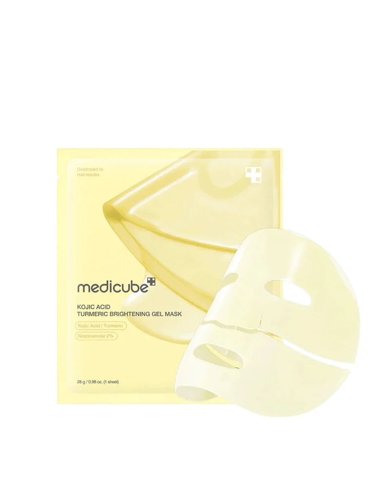 MEDICUBE Kojic Acid Turmeric Brightening Gel Mask, 1 pcs