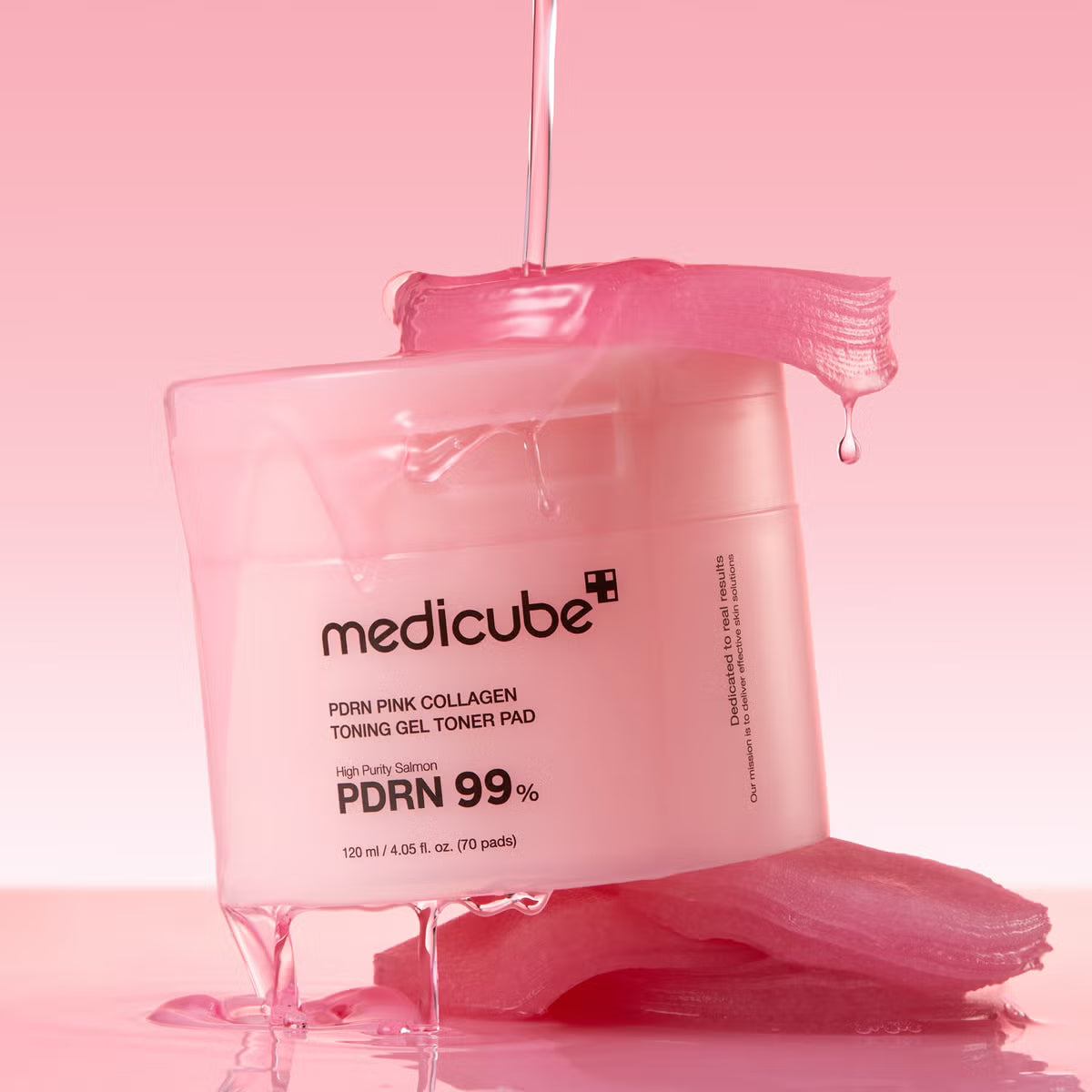 Medicube – PDRN Pink Collagen Toning Gel Toner Pad, 120ml (70pcs)