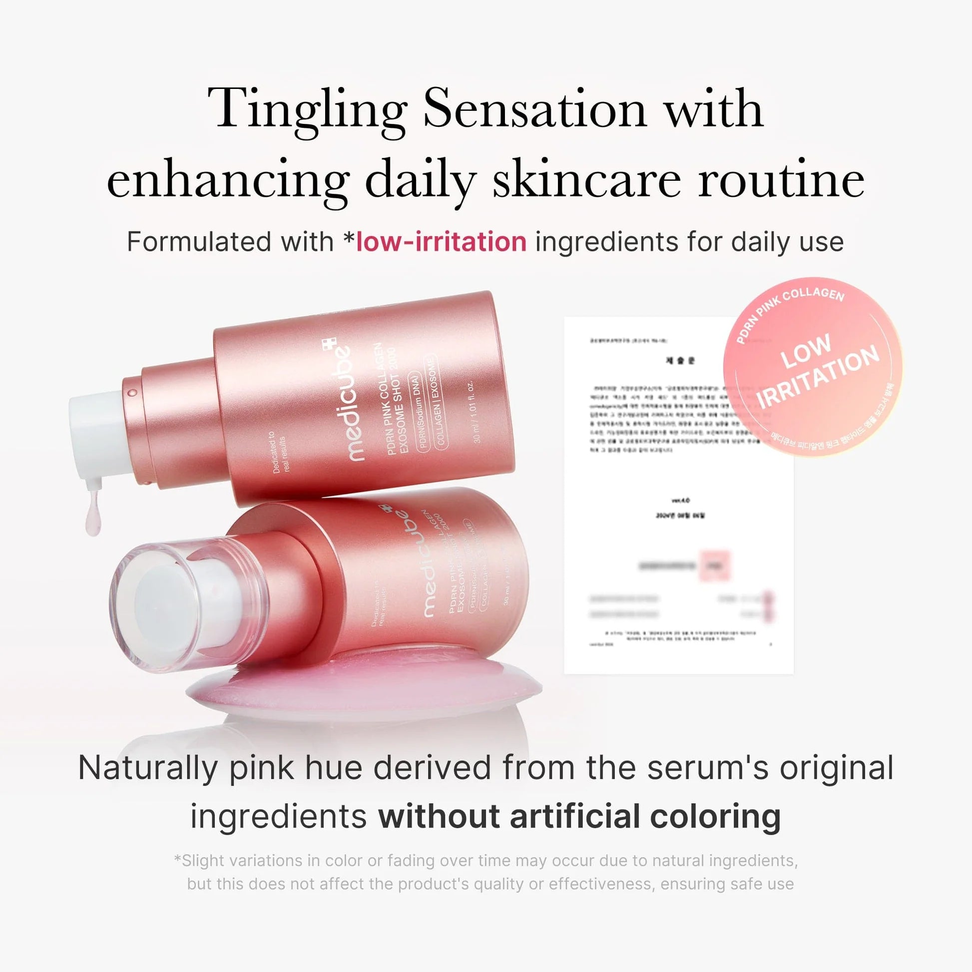 Medicube – PDRN Pink Collagen Exosome Shot Ampoule 2000, 30ml
