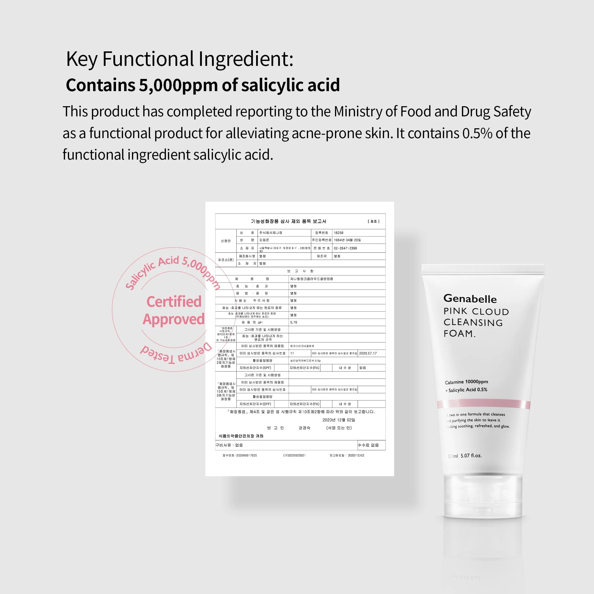 Genabelle – Pink Cloud Cleansing Foam, 150ml